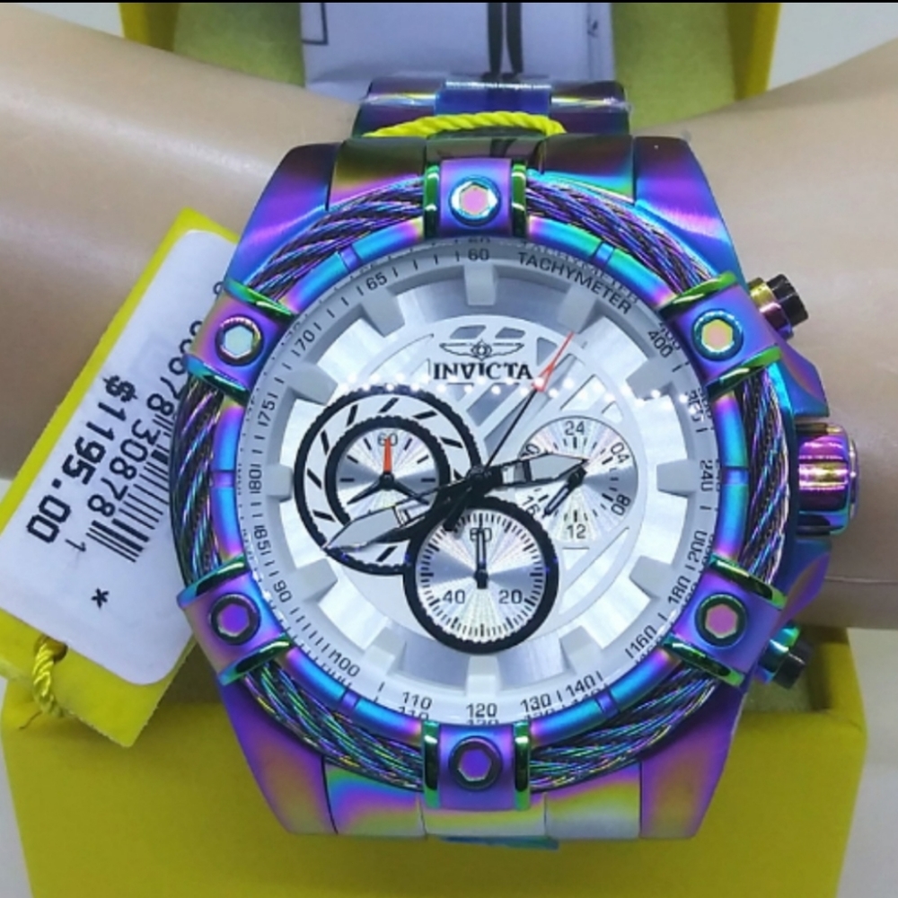FIRM PRICE-Invicta Unisex Bolt cable iridescent